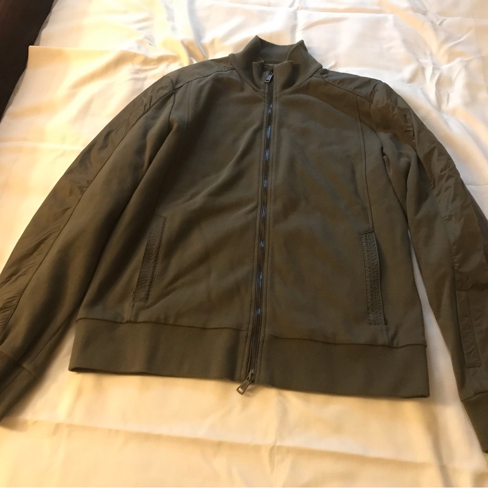 Men's Olive Green Full-Zip Jacket